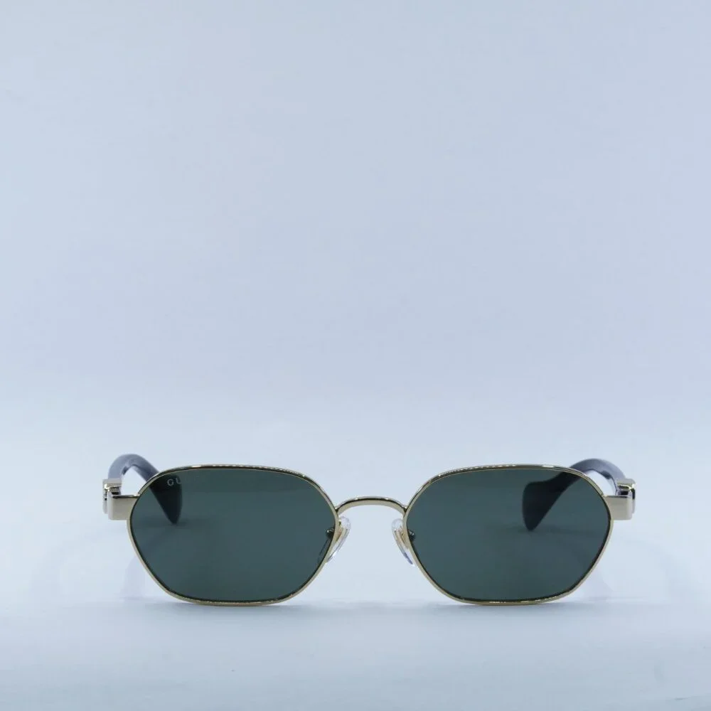 Gucci GG1593S 001 Sunglasses Endura Gold Oval Frame, Grey Lenses - Picture 2 of 13